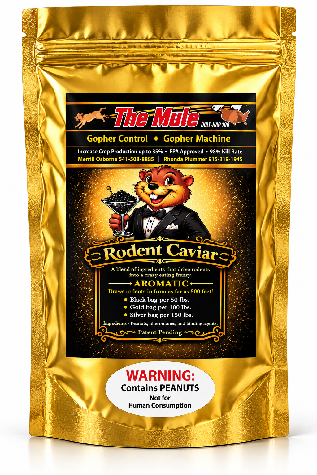 Rodent Caviar® Mix — Gold Bag (16 oz)