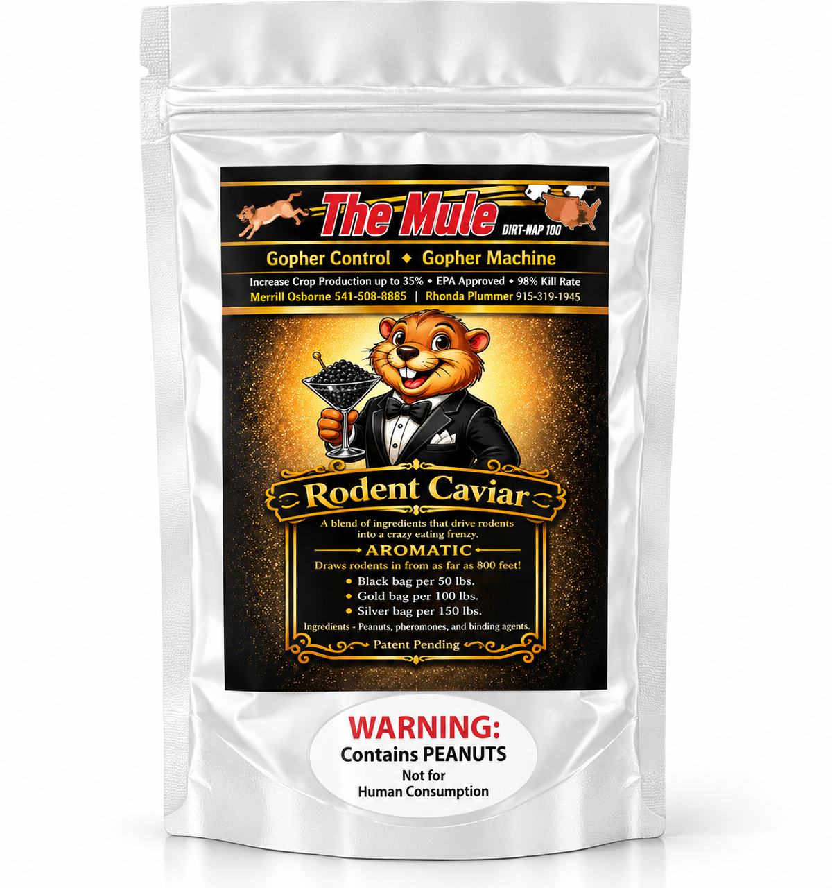 Rodent Caviar® — White Bag (1.5 oz)
